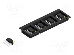 Connector: pin strips; pin header; male; PIN: 12; 2mm; SMT; 2x6; 100V