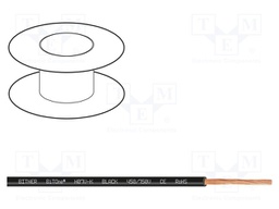 Wire; BiTOne; stranded; Cu; 16mm2; black; PVC; 450/750V; 100m