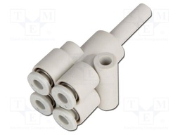 Push-in fitting; -1÷10bar; Mat: polypropylene; Øin: 6mm; Øout: 4mm