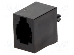 Socket; RJ9; PIN: 4; Layout: 4p4c; THT; straight