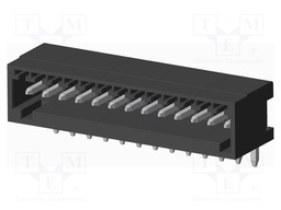 Connector: pluggable terminal block; socket; male; on PCBs