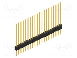Connector: pin strips; pin header; male; PIN: 20; 1.27mm; THT; 1x20