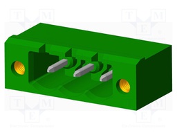 Connector: pluggable terminal block; socket; male; on PCBs