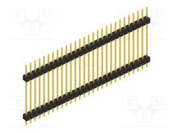 Connector: pin strips; pin header; male; PIN: 28; 2.54mm; THT; 1x28