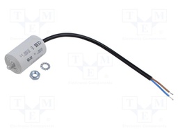 Capacitor: motors, run; 6uF; 470VAC; Ø35x58.5mm; -25÷85°C; ±5%