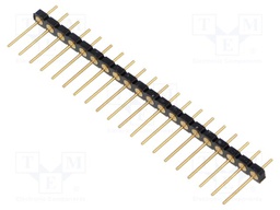Connector: pin strips; pin header; male; PIN: 20; 2.54mm; THT; 1x20