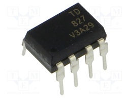 Optocoupler; THT; Ch: 2; OUT: transistor; 5kV; DIP8; Colour: black