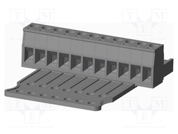 Connector: pluggable terminal block; plug; female; straight; grey