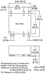 Isolated Board Mount DC/DC Converter, ITE, 1 Output, 6 W, 5 V, 1.25 A