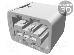 Connector: automotive; plug; female; PIN: 3; for cable