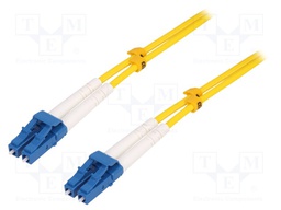 Connector: fiber optic; patchcord; single mode duplex (SM); male