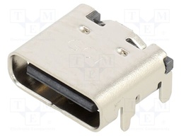 USB Type C, 2.0, 16P, Receptacle, Horizontal, Top Mount, SMT