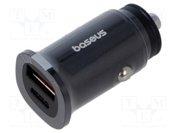 Power supply: switching; plug-in; 4.5÷12VDC; 30W; Ø25x48mm; black