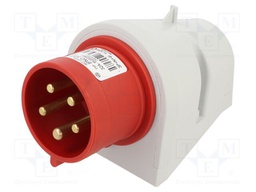 Connector: AC supply 3-phase; socket; male; 32A; 400VAC; IEC 60309