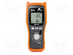 Meter: appliance meter; LCD; Earthing R range: 1÷1999Ω; 30÷400Hz