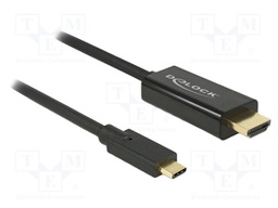 Cable; HDMI plug,USB C plug; HDMI 1.4,High Speed + Ethernet