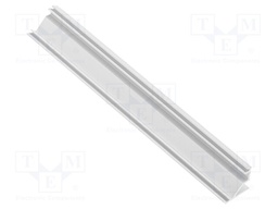 Profiles for LED modules; white; 1m; GALAX; aluminium; angular