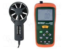 Thermoanemometer; LCD; 0,4÷30m/s; -10÷60°C; Equipment: batteries