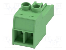 PCB connector, nominal cross section: 6 mm2, color: green, n