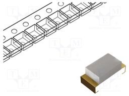 LED; SMD; 1608; red; 50÷100mcd; 1.6x0.8x0.75mm; 120°; 1.8÷2.1V; 2mA