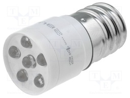 LED lamp; white; E10; 28V; No.of diodes: 1