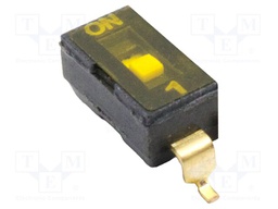 Switch: DIP-SWITCH; Poles number: 1; ON-ON; 0.025A/24VDC; Pos: 2/1