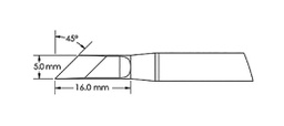 Tip; knife; 5mm; for soldering station; GT-HP-T6C