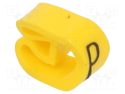 Markers for cables and wires; Label symbol: P; 4÷10mm; PVC; PA