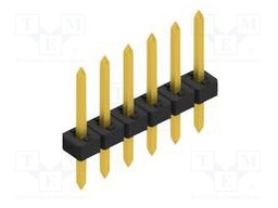 Connector: pin strips; pin header; male; PIN: 6; 2mm; THT; 1x6; 100V
