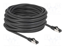 Patch cord; S/FTP; Cat: Cat 8.1; RJ45 plug,both sides; 15m; black
