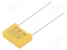 Capacitor: polypropylene; X2,suppression capacitor; 4.7nF; 10mm