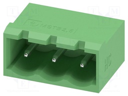 PCB headers, nominal cross section: 2.5 mm?, color: green, n