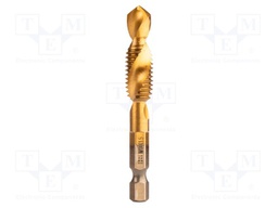 High speed steel; M10; 1.5; L: 71mm; for internal thread; 1/4"