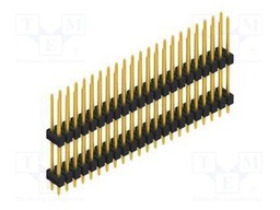 Connector: pin strips; pin header; male; PIN: 44; 2.54mm; THT; 2x22