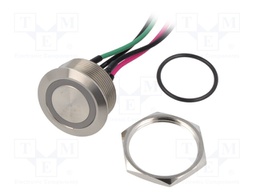 Switch: vandal resistant; Pos: 2; SPST-NO; 2A/36VDC; IP67; OFF-(ON)