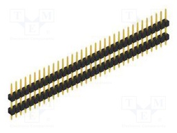Connector: pin strips; pin header; male; PIN: 34; 2.54mm; THT; 1x34