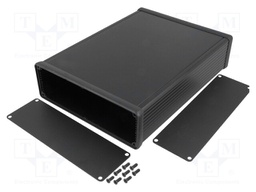 Enclosure: with panel; 1455; X: 165mm; Y: 220mm; Z: 51mm; aluminium