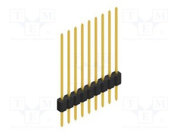 Connector: pin strips; pin header; male; PIN: 9; 1.27mm; THT; 1x9