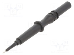 Test probe; 1A; 600V; black; Tip diameter: 2mm; Socket size: 2mm