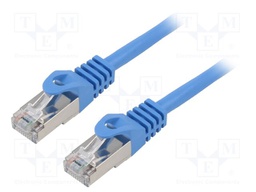 Patch cord; F/UTP; 6; stranded; CCA; PVC; blue; 20m; 26AWG; Cores: 8