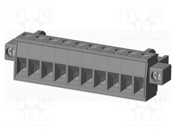 Connector: pluggable terminal block; plug; female; straight; grey