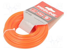 Trimmer line; L: 15m; Mat: nylon; Shape: square; Size: 2.4mm