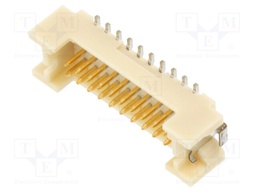 Socket; wire-board; male; DF13; 1.25mm; PIN: 20; SMT; on PCBs