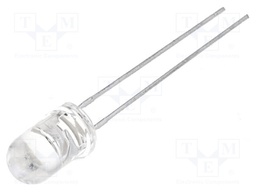 IR transmitter; 5mm; 940nm; transparent; 20mW; 30°; THT