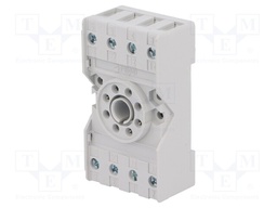 Socket; PIN: 8; 10A; 250VAC; Mounting: DIN,on panel; Series: R15