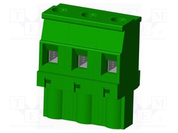 Connector: pluggable terminal block; plug; female; angled 90°
