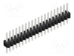 Connector: pin strips; pin header; male; PIN: 20; 1.27mm; THT; 1x20