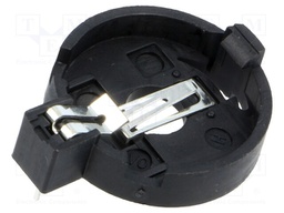 Socket; Mounting: THT,horizontal; Batt.no: 1; Ø: 20mm; 7.1mm