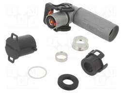 Connector: DC supply; male; angled; for cable; -40÷125°C; PowerLok