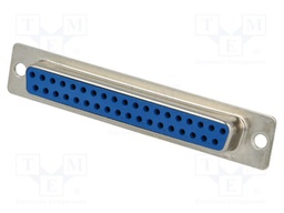 D-Sub; PIN: 37; plug; female; soldering; for cable; gold flash